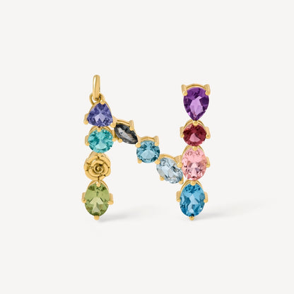 Letter N Pendant with gemstones TOUS ATELIER