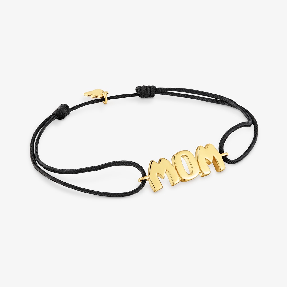 Nylon Bracelet with vermeil Mom