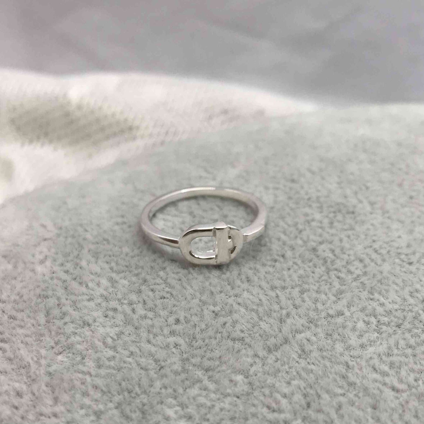Small silver Ring  MANIFESTO