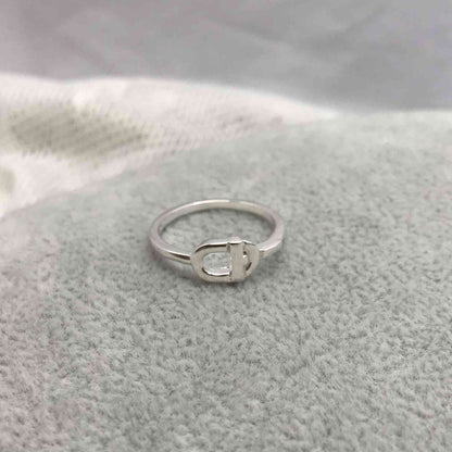 Small silver Ring  MANIFESTO