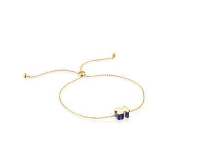 Set Of New bear Earrings bracelet necklace with lapis lazuli 1950