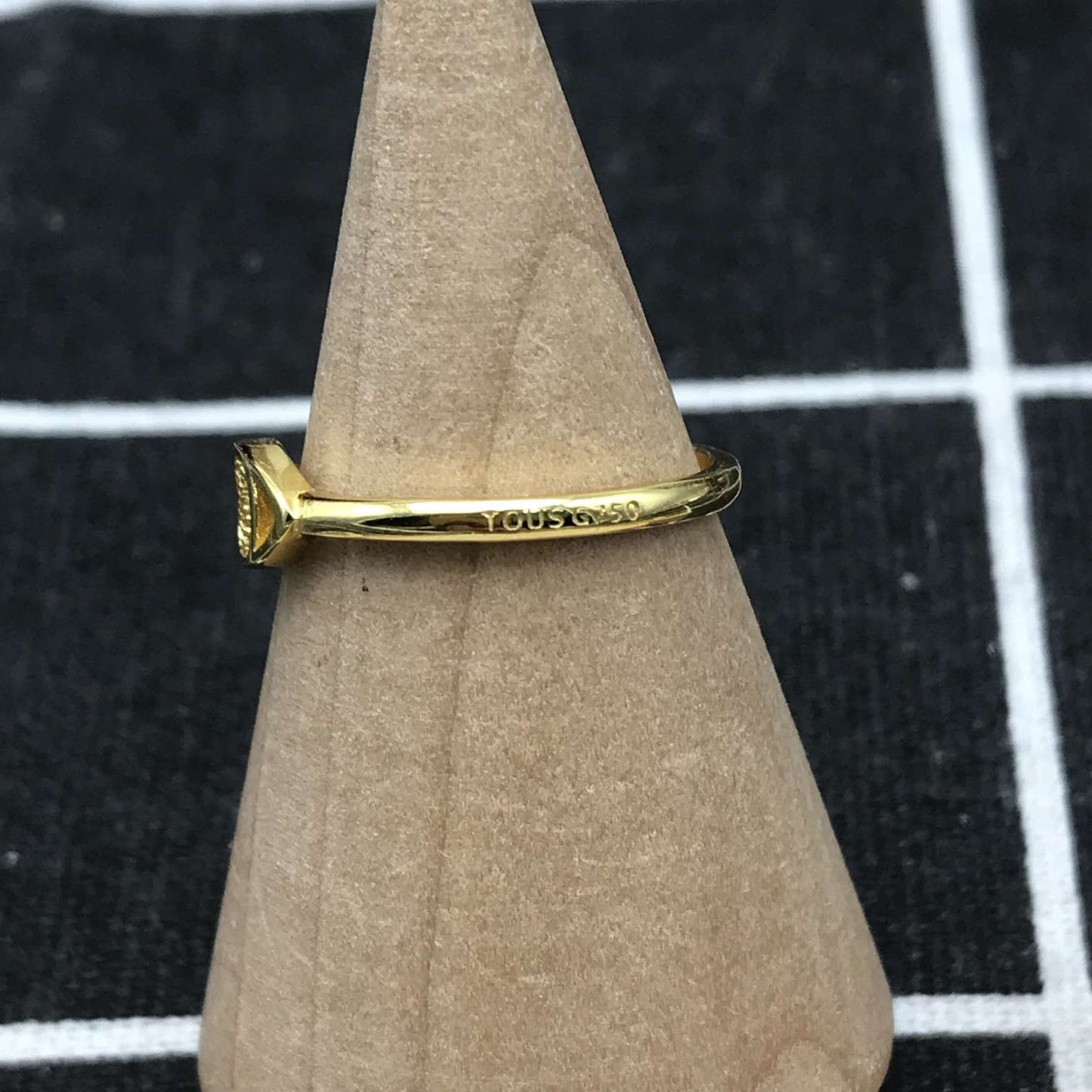 Good Vibes eye Ring with  Bear motif