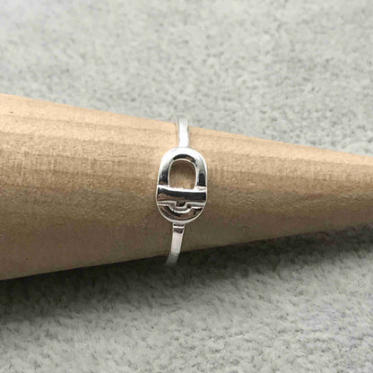 Small silver Ring  MANIFESTO