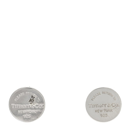 Tiffany Sterling Silver Return To Tiffany Circle Stud Earrings