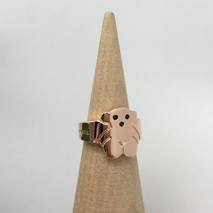 Rose Vermeil Silver Sweet Dolls Ring with Spinel