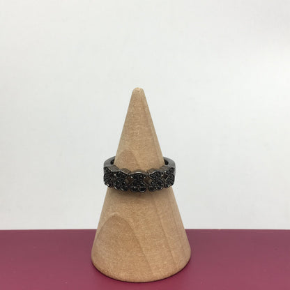 White  Bear Ring with black bears