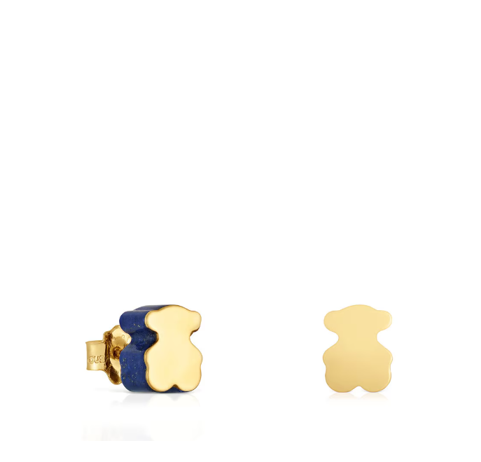 Set Of New bear Earrings bracelet necklace with lapis lazuli 1950