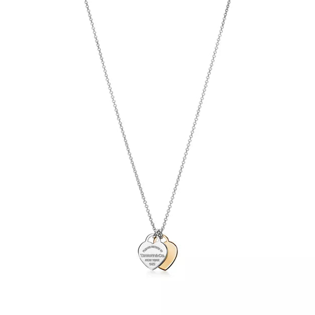 Return to Tiffany®  Double heart tag pendant