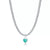 Return to Tiffany® Tiffany Blue® Heart Tag Bead Necklace in Silver