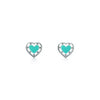 Return to Tiffany® Love Tiffany Blue® Heart Earrings in Silver, Mini