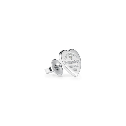 Return to Tiffany® Earrings in Silver with Tiffany Blue® and a Diamond, Mini