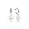 Return to Tiffany® Hoop Earrings in Sterling Silver with Diamonds, Mini