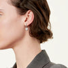 Return to Tiffany® Hoop Earrings in Sterling Silver with Diamonds, Mini