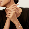 Return to Tiffany® Heart Double Chain Bracelet in Silver with a Diamond, Small