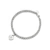 Return to Tiffany® Red Mini Heart Bead Bracelet in Silver with a Diamond, 4 mm