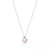 Return to Tiffany® Pink Double Heart Tag Pendant in Silver with a Diamond, Mini