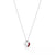 Return to Tiffany® Red Double Heart Tag Pendant in Silver with a Diamond, Mini