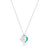 Return to Tiffany® Blue Double Heart Tag Pendant in Silver with a Diamond, Small