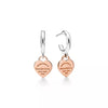 Return to Tiffany® Hoop Earrings in Sterling Silver and Rose Gold, Mini