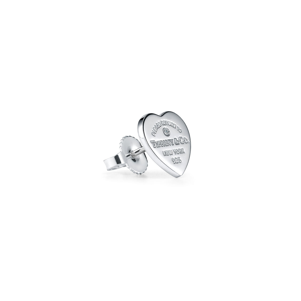Return to Tiffany® Heart Pendant and Earrings Set, Limited Edition in Silver with Diamonds, Mini