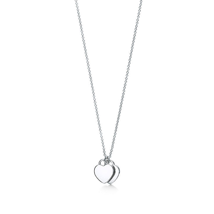 Return to Tiffany® Heart Pendant and Earrings Set, Limited Edition in Silver with Diamonds, Mini