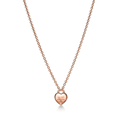 Return to Tiffany® Full Heart Pendant in Rose Gold