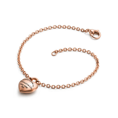 Return to Tiffany® Full Heart Bracelet in Rose Gold