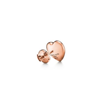 Tiffany & Co. Return to Tiffany Full Heart 18K Rose Gold Mini Earrings
