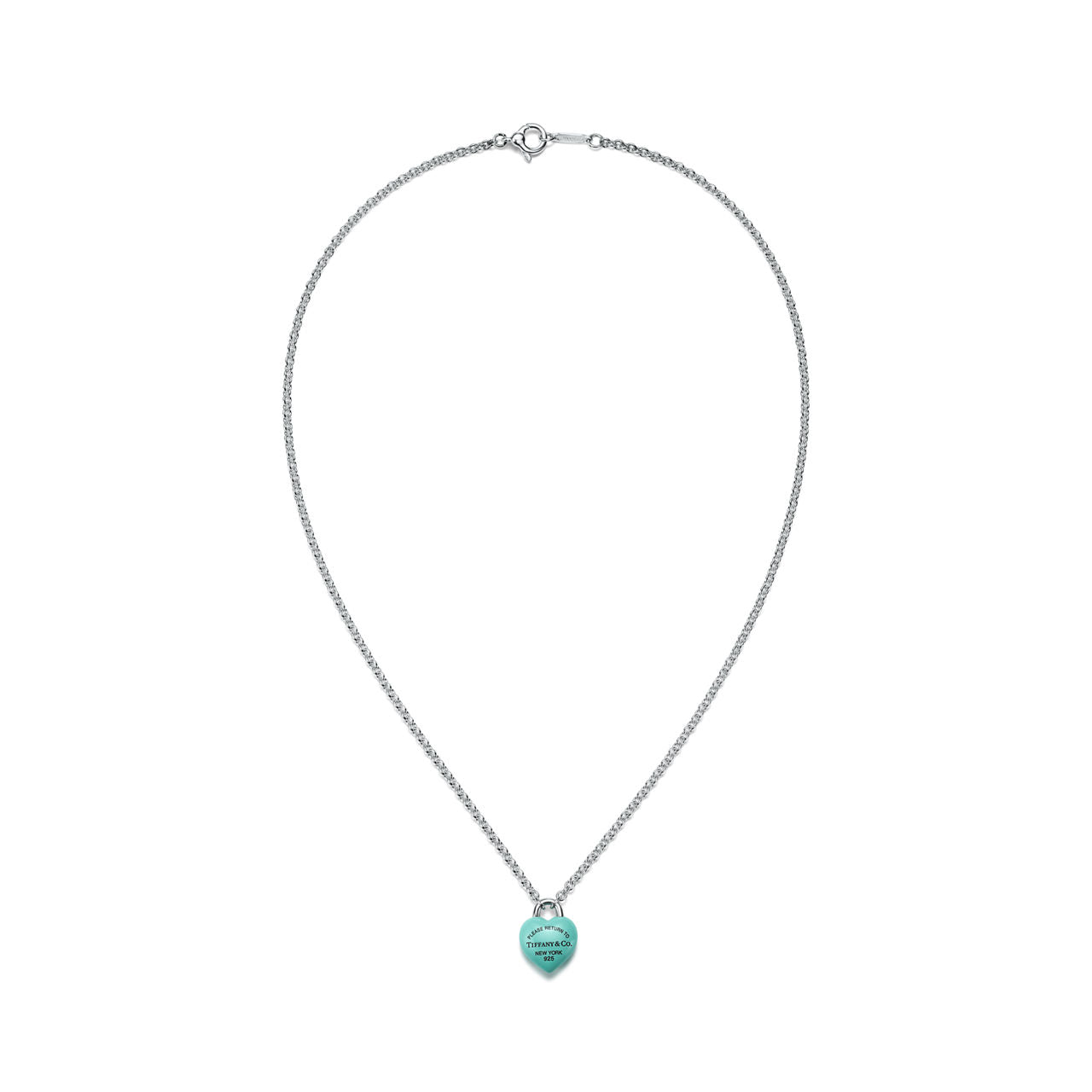 Return to Tiffany® Full Heart Pendant in Sterling Silver with Tiffany Blue®