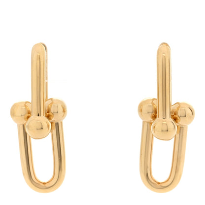 Tiffany 18K Yellow Gold Large HardWear Link Earrings