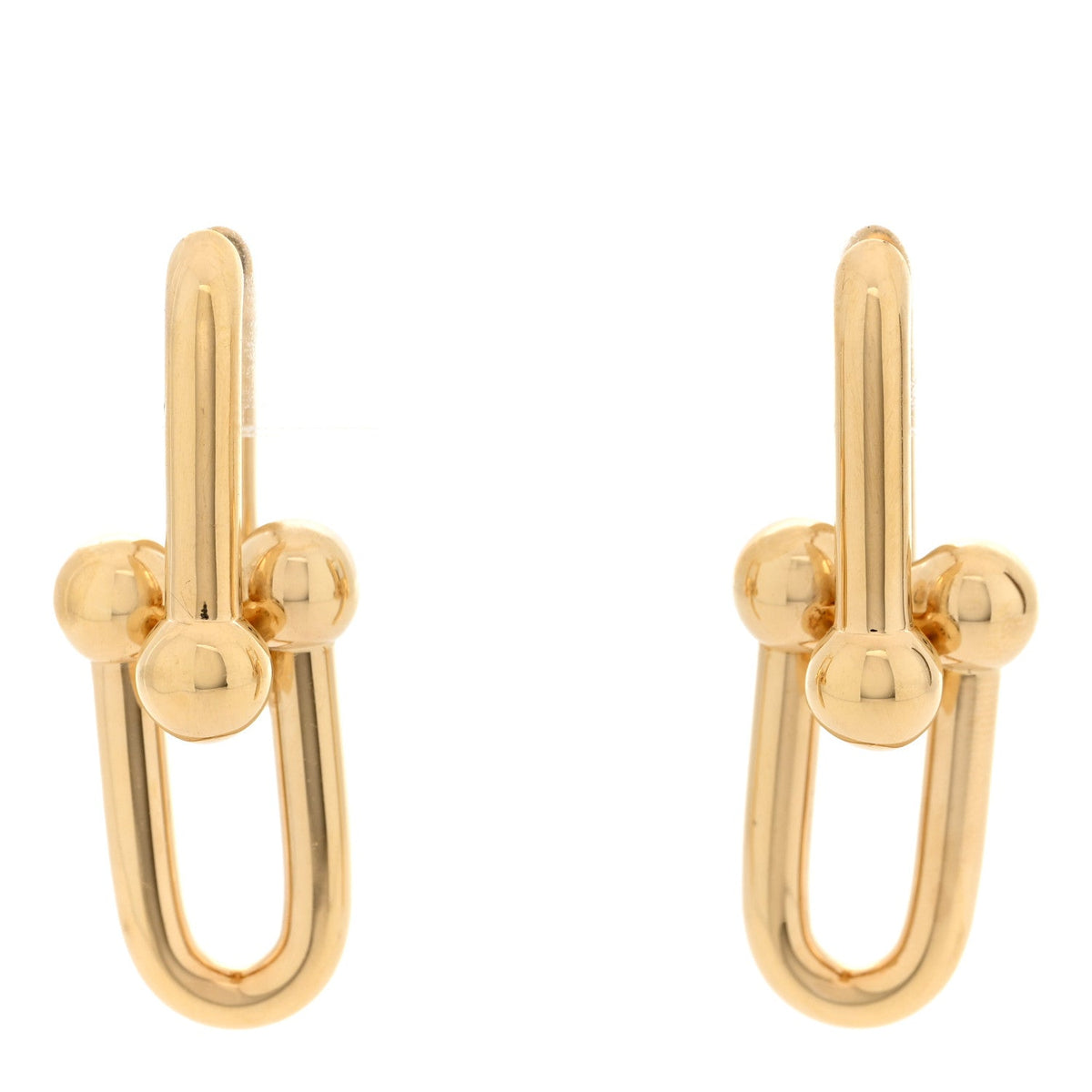 Tiffany 18K Yellow Gold Large HardWear Link Earrings
