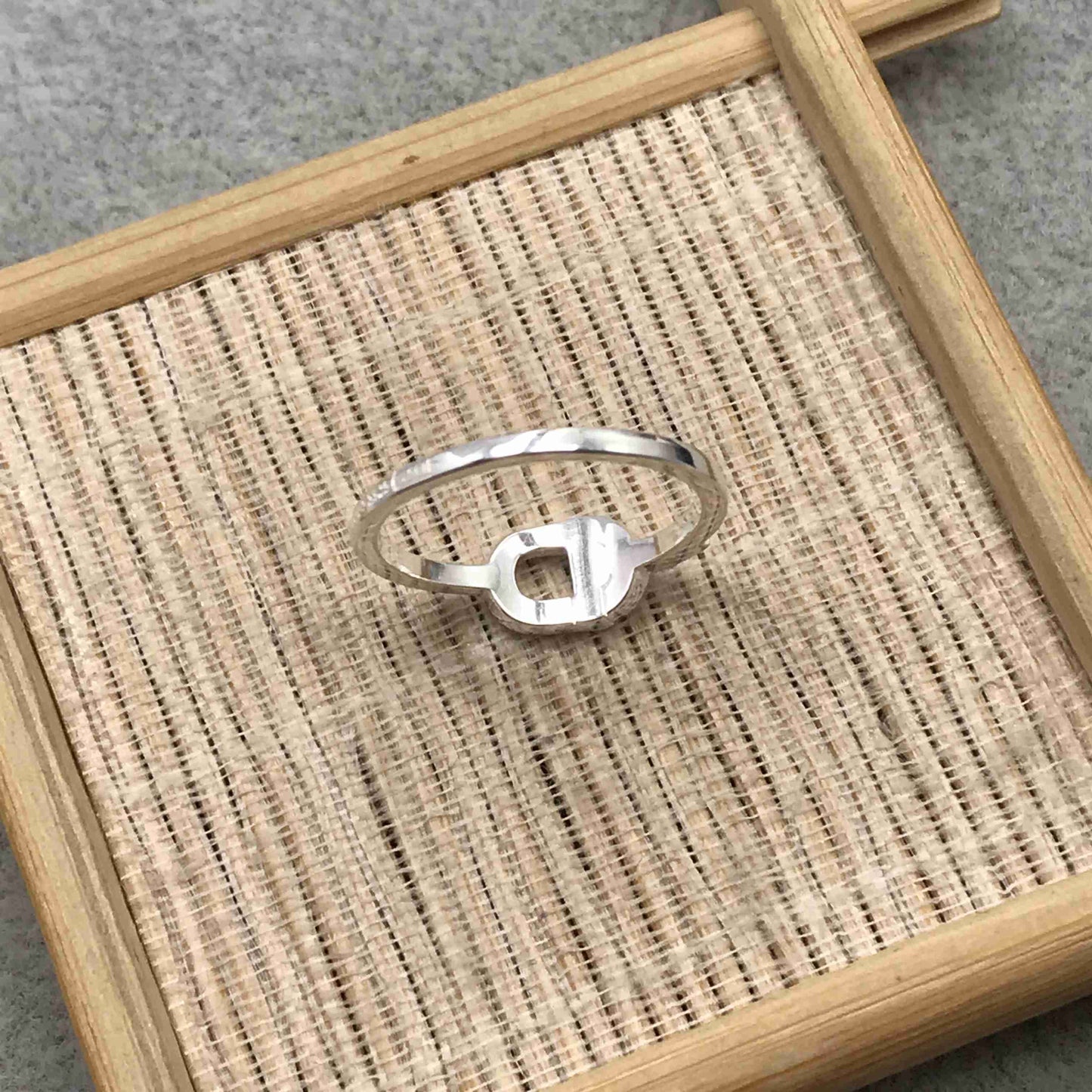 Small silver Ring  MANIFESTO
