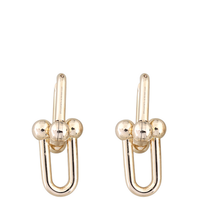 Tiffany & Co Hardwear Medium Link  Rose Gold Earrings