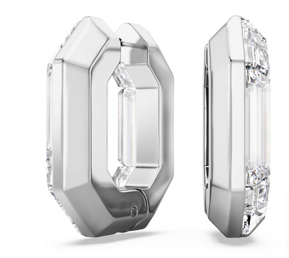Lucent hoop earrings Octagon shape Small