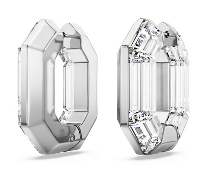 Lucent hoop earrings Octagon shape Small