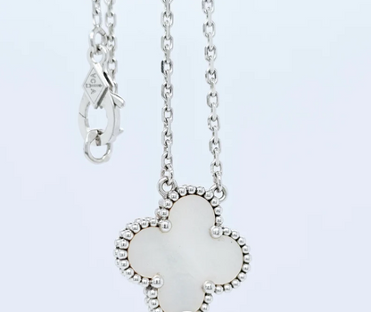 Van Cleef & Arpels Vintage Alhambra Pendant Necklace  Mother of Pearl