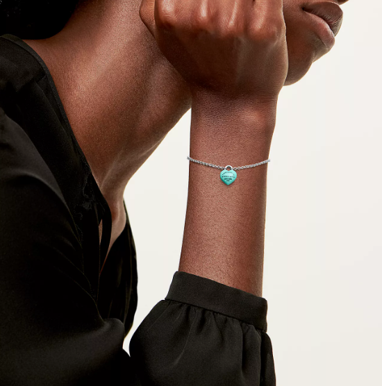 Return to Tiffany™ Full Heart Bracelet Blue