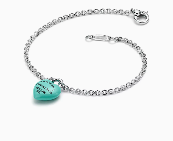 Return to Tiffany™ Full Heart Bracelet Blue
