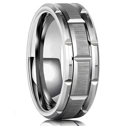 Rings Women Exquisite Rhinestones Zirconia Rings Set Simple Stainless Steel Men Ring Fashion Jewelry For Lover Gifts