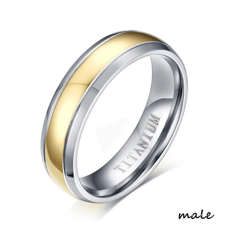 Rings Exquisite Women Rhinestones Zirconia Rings Set Simple Men Stainless Steel Ring Wedding  Jewelry Gifts For Lover