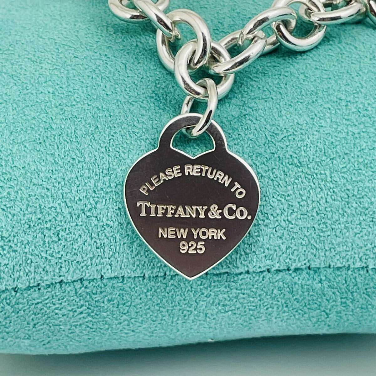 Pre-Owned  Please Return To Tiffany & Co Heart Tag Necklace