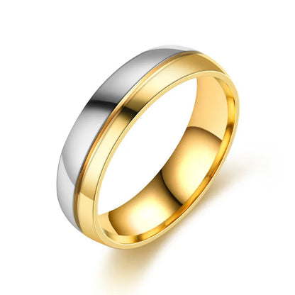 Stainless Steel Couple Rings For Men Women with Rhinestones Zirconia Rings Wedding Party Jewelry Valentines Day Gifts