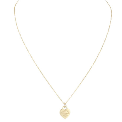Tiffany & Co Return to Tiffany Heart Yellow Gold Pendant Necklace Mini