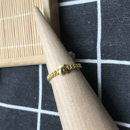 Small  plating over silver bear Ring Bold Motif