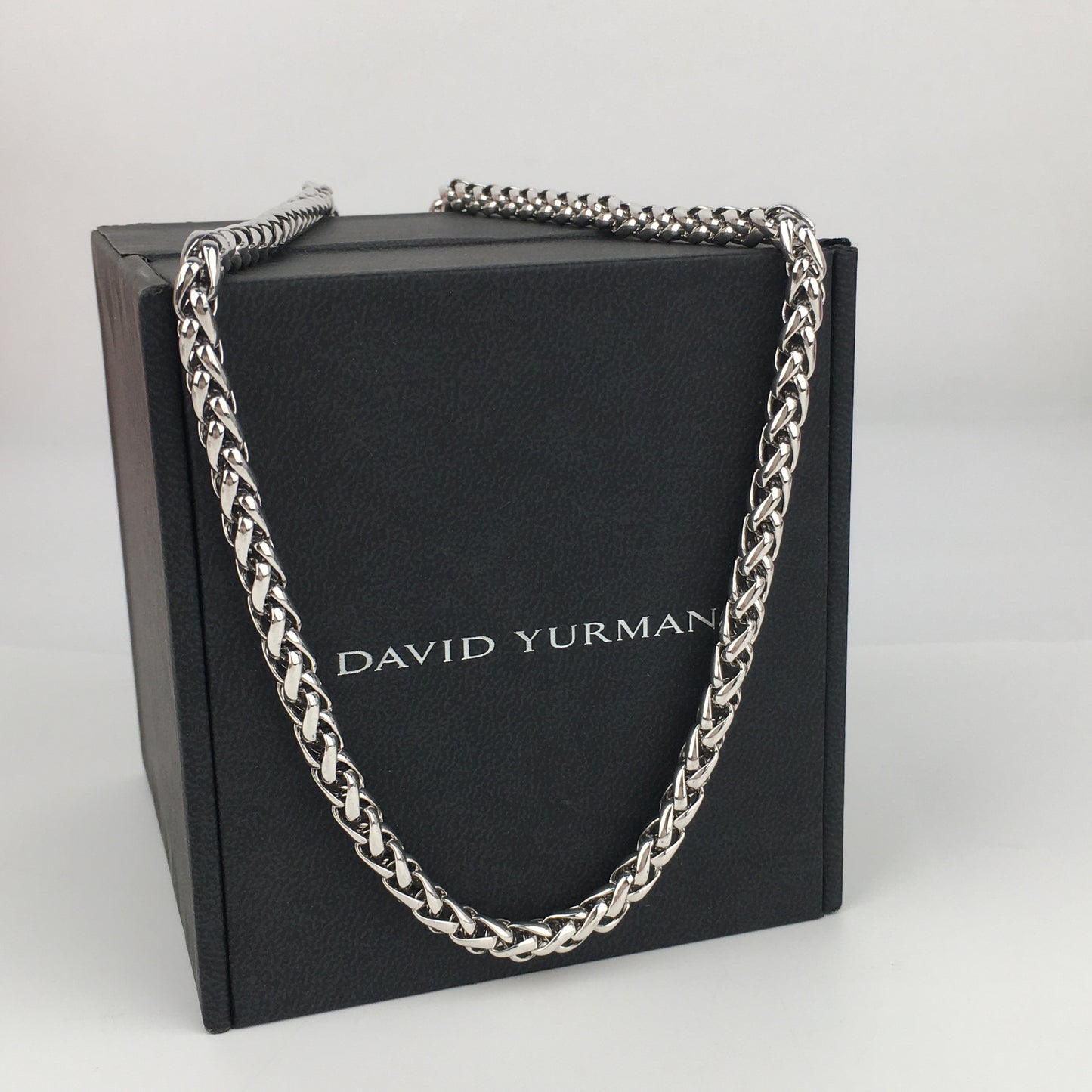 SET OF David Yurman 6mm Wheat Chain Necklace bracelet 16 1/2" - Sterling 925
