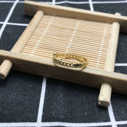 Small  plating over silver bear Ring Bold Motif