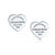 Iconic Return to Tiffany Sterling Silver 925 Heart Stud Earrings for Women
