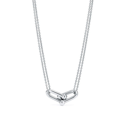Tiffany HardWear Double Link Pendant in Sterling Silver