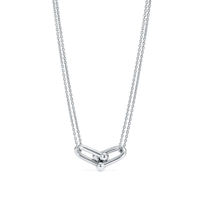 Tiffany HardWear Double Link Pendant in Sterling Silver