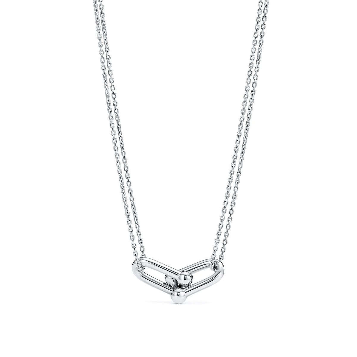 Tiffany HardWear Double Link Pendant in Sterling Silver